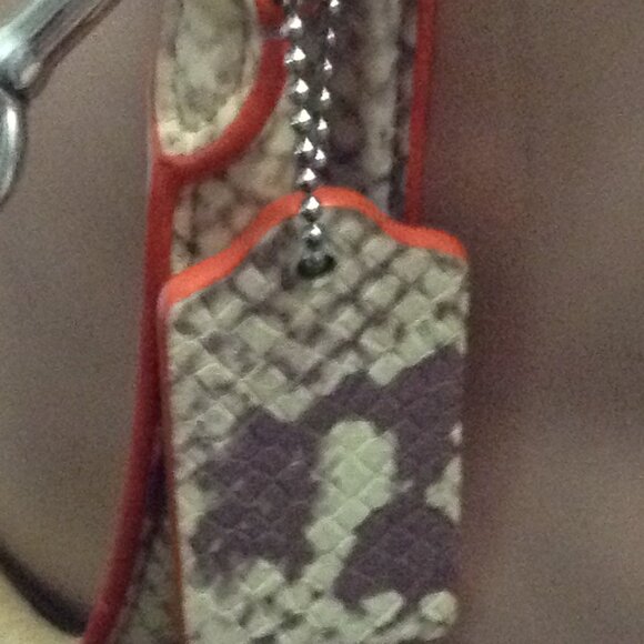 Coach Python Leather Christie Crossbody Handbag - Picture 9 of 11